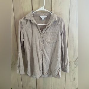 Linen light pinkish button down.